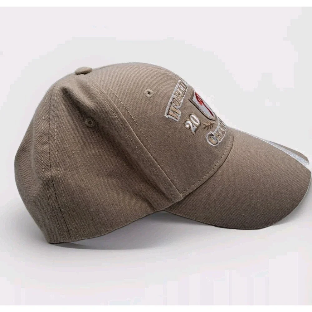 2008 Nike Philadelphia Phillies World Series Champions Hat Cap Tan White EUC‎